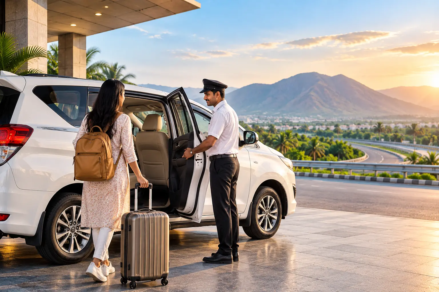 Book an outstation cab in Tirupur with a professional chauffeur